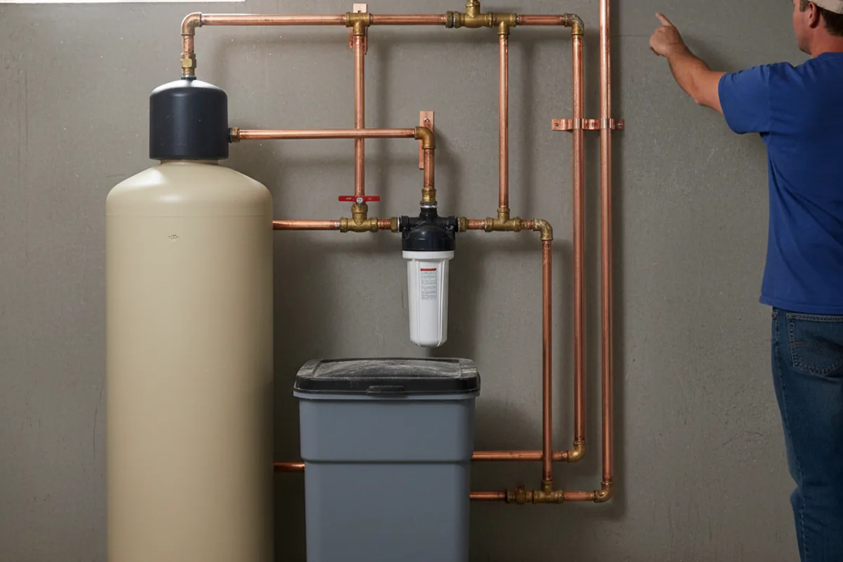 Whole-house water treatment system installed in Yale